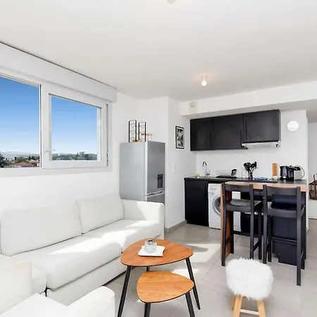 Cosy Les Pins-clim-terrasse-beach Apartman *